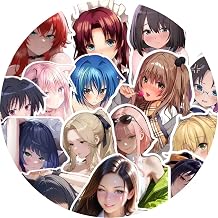 Anime Girl Stickers,60pcs Cartoon Japanese Sexy Girl Sticker, Waterproof ecchi Stickers, Vinyl Decals for Car,Scrapbook