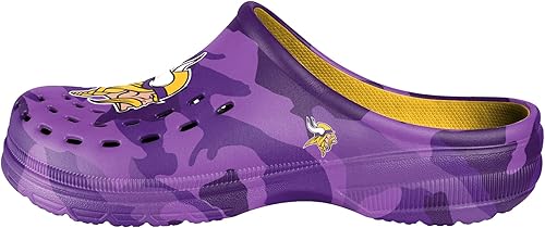 Miniatura 185 de FOCO - Sandalias de agua de jardín con logotipo de equipo de la NFL, para hombre Camuflaje tonal,logotipo grande de bloque