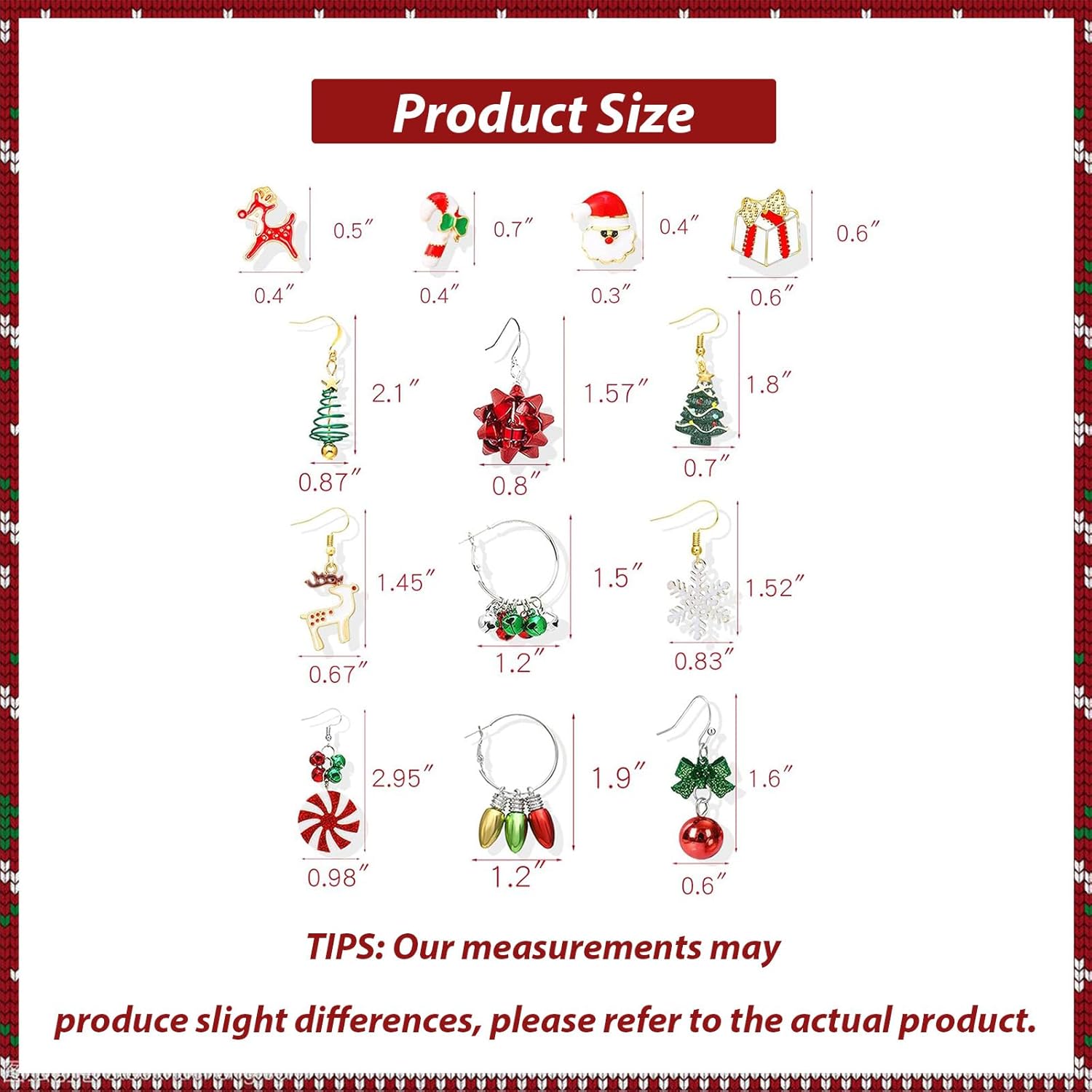 Christmas Earrings for Women Christmas Tree Dangle Earrings Snowflake Santa Candy Cane Snowman Penguin Earrings Holiday Winter Earrings Christmas Stocking Stuffers Gifts - Image 6