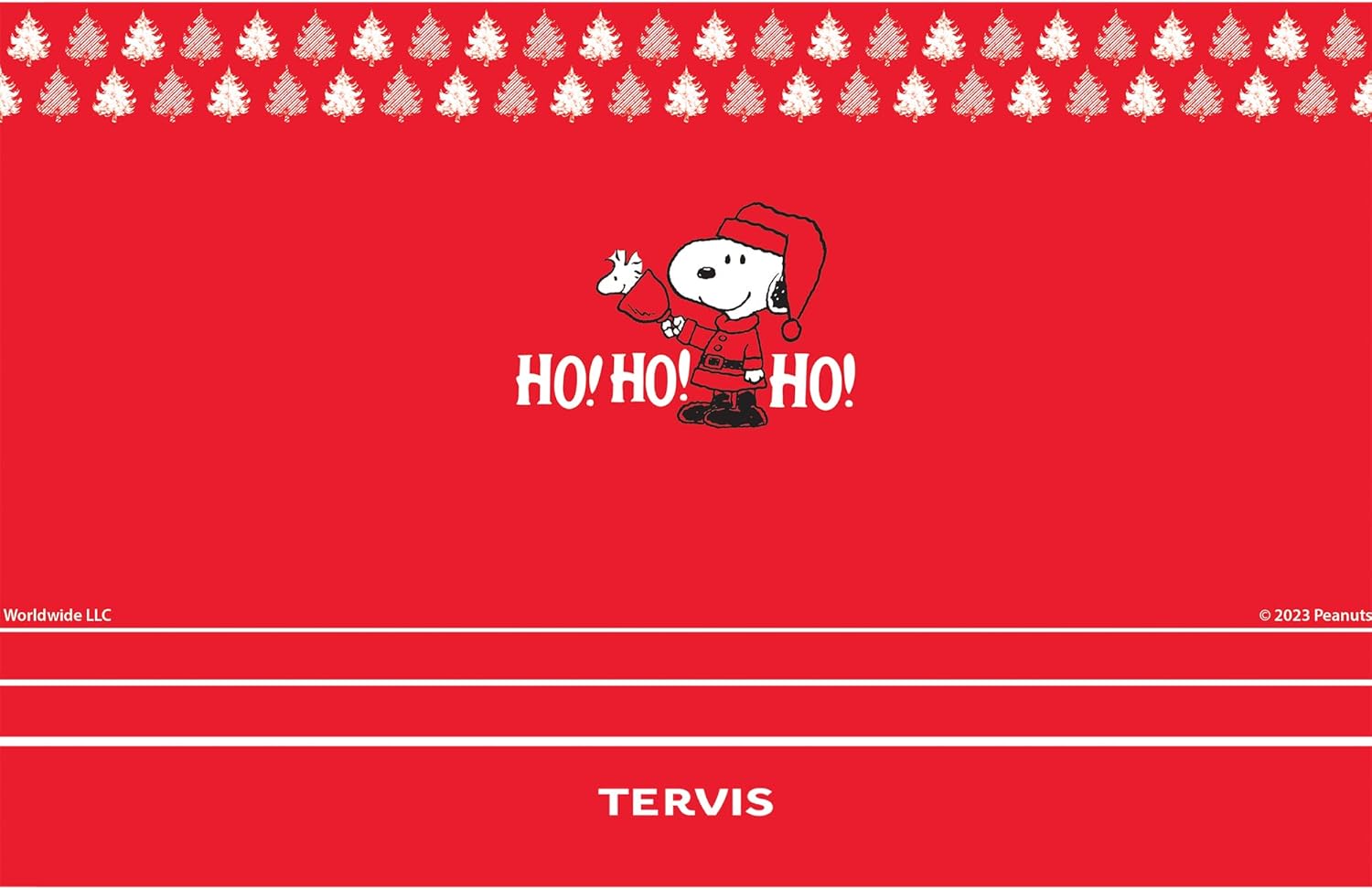 Tervis Traveler Peanuts - Ho Ho Ho Christmas Triple Insulated Tumbler Travel Cup Keeps Drinks Cold & Hot, 30oz, Stainless Steel - Image 2