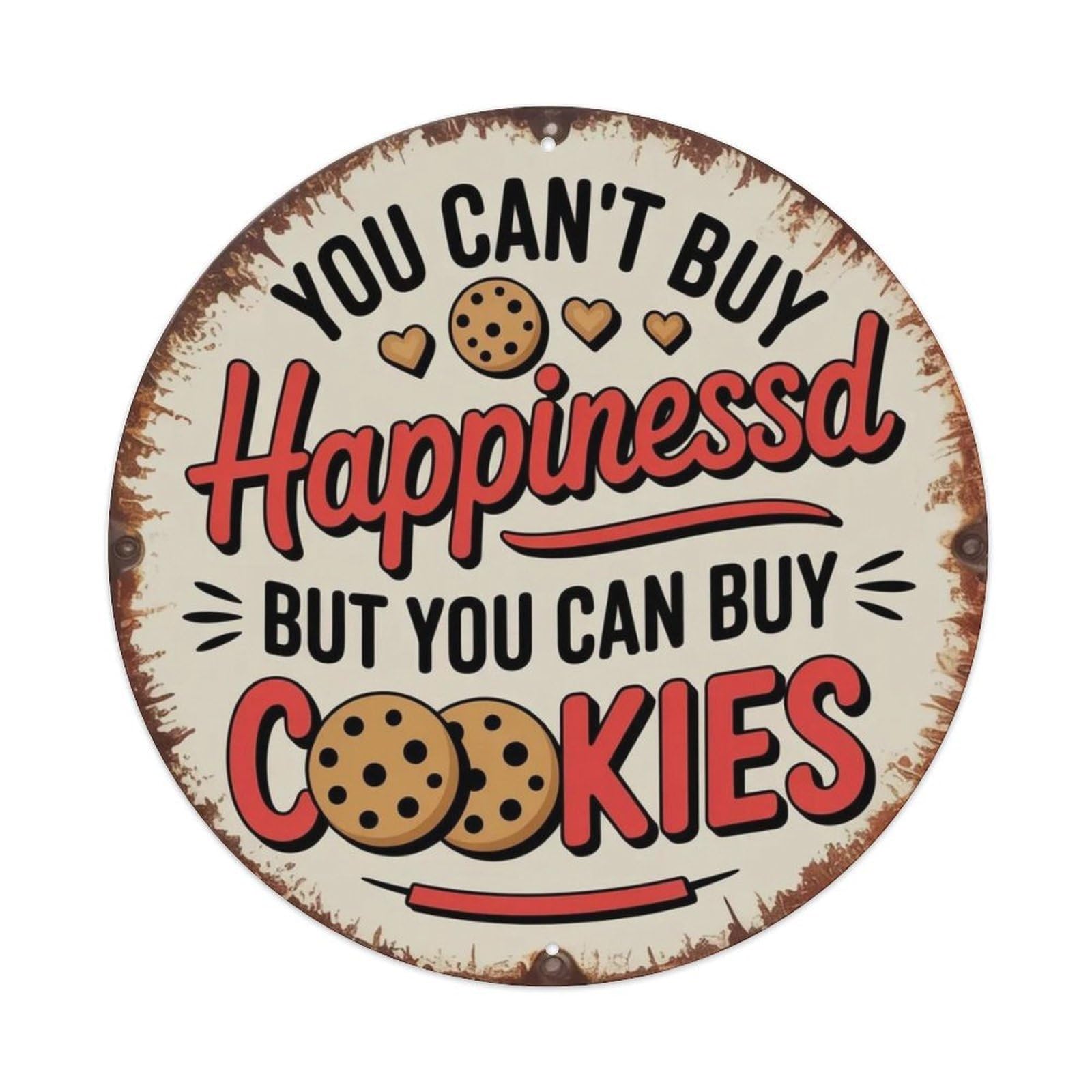 Cookie Lover Metal Tin Sign Plaque