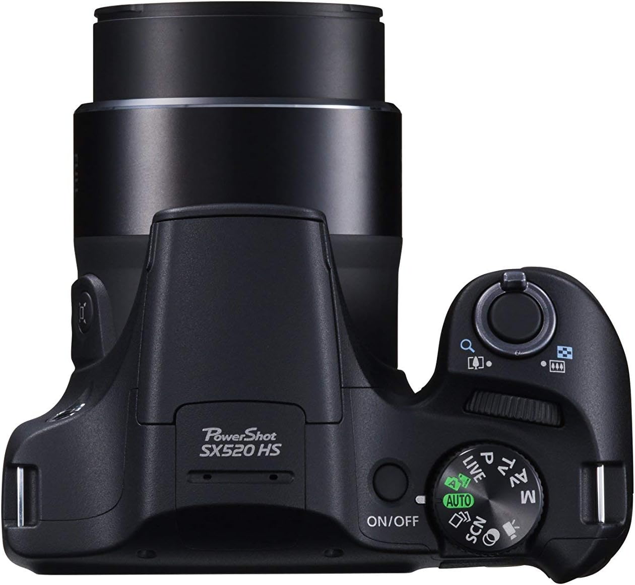 Canon PowerShot SX520 16Digital Camera with 42x Optical Image Stabilized Zoom with 3-Inch LCD (Black), 7.00in. x 6.30in. x 5.20in. (Renewed)