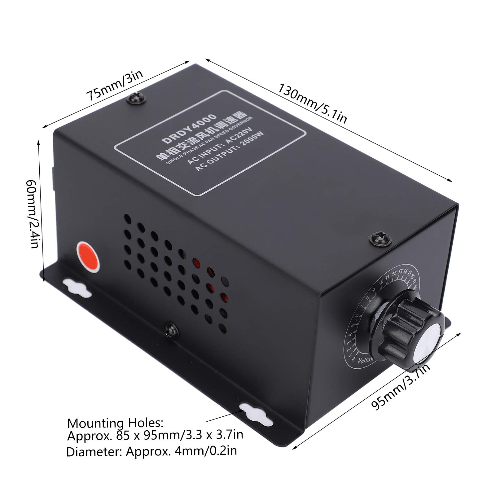 Marhynchus Régulateur de Vitesse du Moteur Vitesse du Ventilateur de Plafond monophasé Commutateur réglable Régulateur de Vitesse du Moteur AC 220 V
