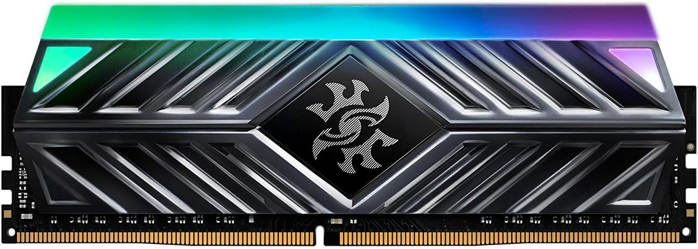 XPG Spectrix D41 DDR4 RGB 2666MHz 16GB (2x8GB) 288-Pin PC4-21300 Desktop U-DIMM Memory Retail Kit Grey (AX4U266638G16-DT41)