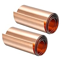 Vista 31 de uxcell Copper Sheet Roll, Metal Foil Plate 1000mm x 20mm x 0.8mm