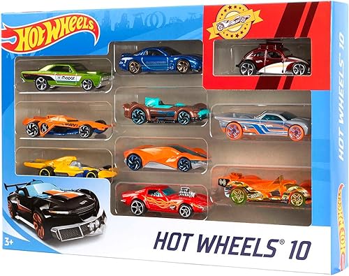 Miniatura 5 de Hot Wheels Paquete de 10 automóviles los estilos pueden variar