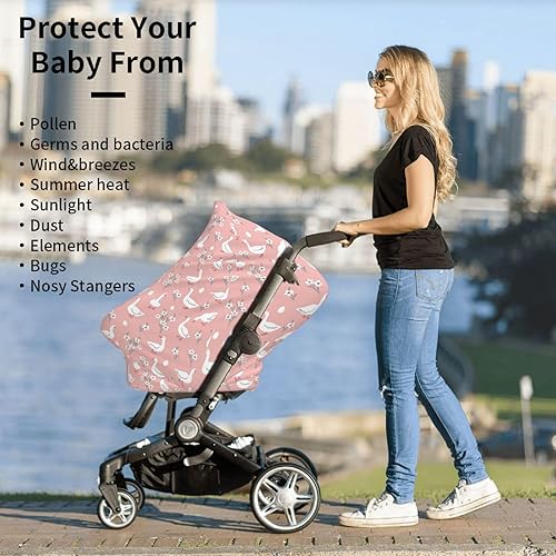 Miniatura 4 de Goose - Funda para asiento de automóvil para bebé, cubierta de bebé para lactancia, funda para asiento de auto para niños y niñas, regalos de baby