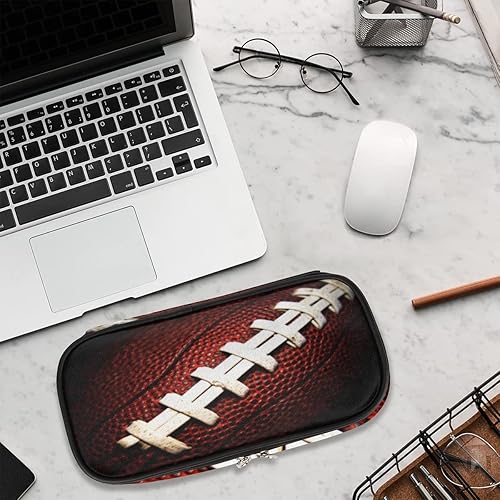 Miniatura 8 de Pardick Estuche para lápices de fútbol americano de gran capacidad, con compartimentos con cremallera, para niños, niñas, adultos, estudiantes,
