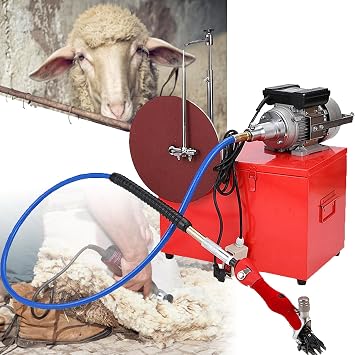 Electric Sheep Goat Grinding Shearing Machine Wool Shears Clipper Cutter 360  Rotate 550W, 2800r/min 220V/60Hz, Cutter Flexible shaft Cutter Wool scissor Pet Farm Supplies,13bentblade