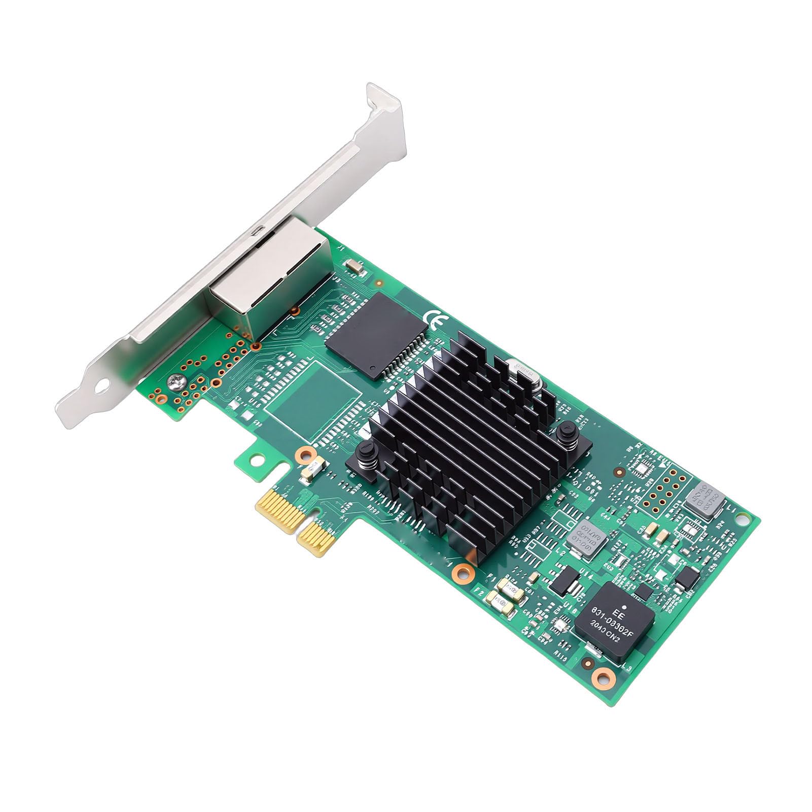 Sxhlseller Karta Sieciowa PCIe Wydajny Adapter Ethernet 1G Zapewniający stabilność Serwera Obsługa Systemów, 1 X Karta Sieciowa dla Serwerów Komputery Stacjonarne Urządzenia Pamięci Masowej