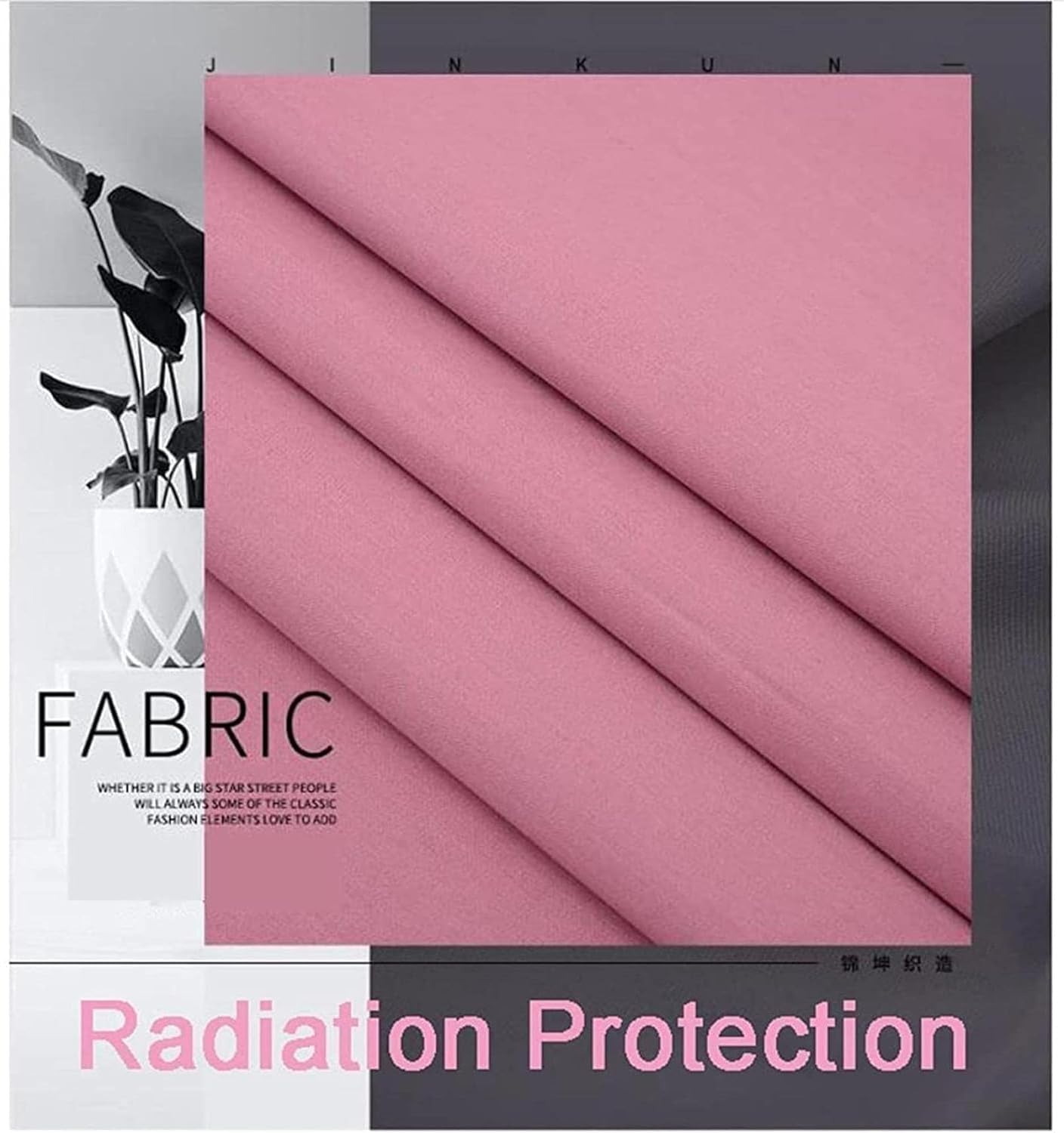 MekUk Faraday Fabric Radiation Shielding Fibre Fabrics, Radiation Shielding Fabrics for Clothing, Bedding RFID Blocking Material(3x1.5m)