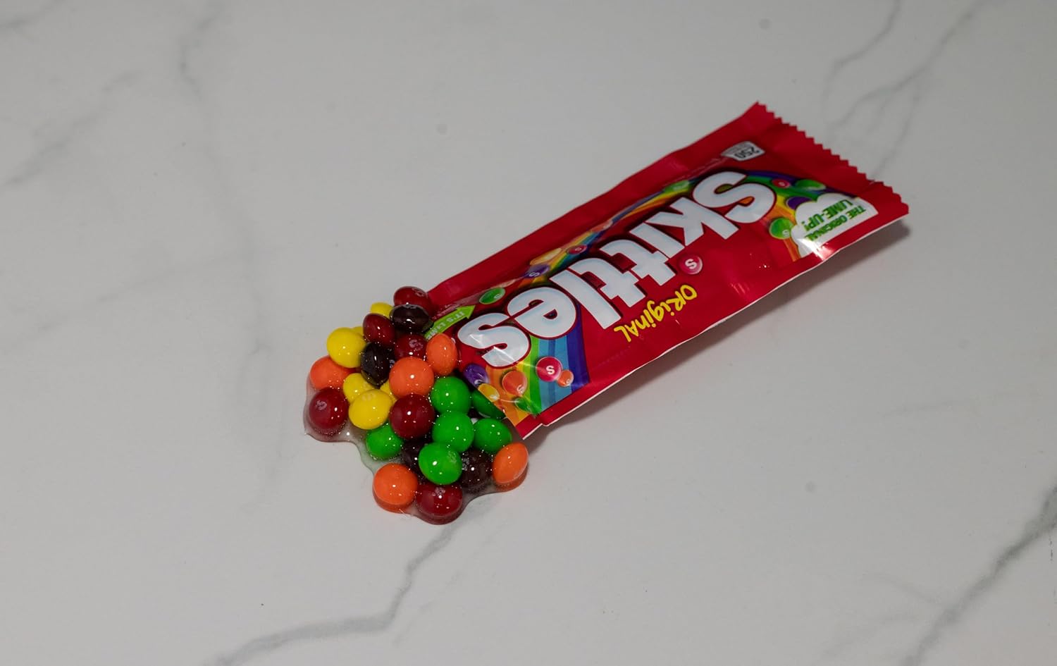Fake Small Spilled Bag of Skittles