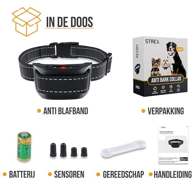 Foto 8 de 8 de Strex Banda antiladridos para Perros - 3-60KG - Sin Choque - Vibración y Audio - Banda Anti Ladridos