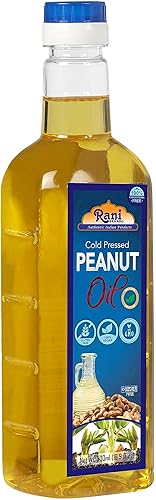 Vista 15 de Rani Peanut Oil 33.8 Ounce (1 Liter) Cold Pressed 100% Natural NON-GMO Kosher Vegan Gluten Free