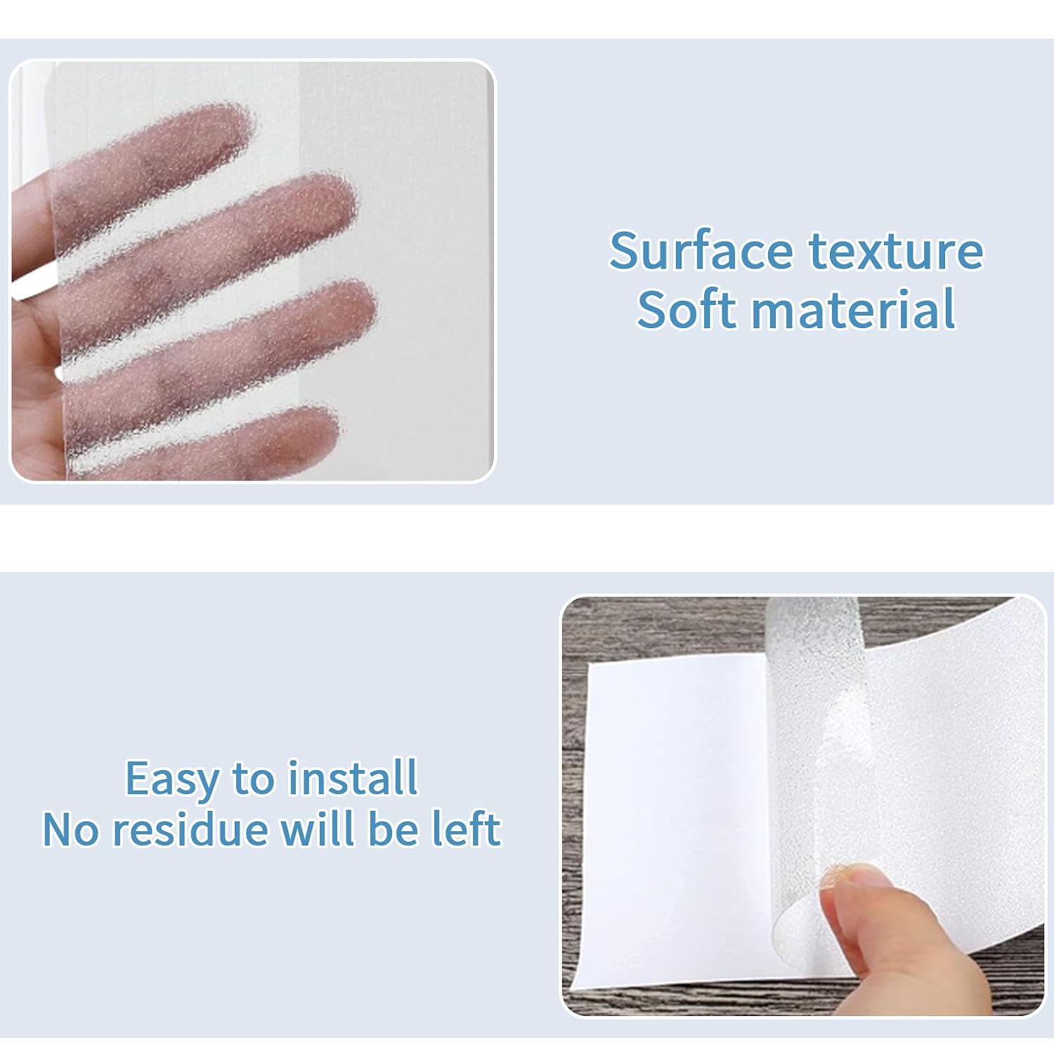 Clear Anti Slip Tape for Stairs & Bathtubs, 1" x35FT Non-Skid Transparent Grip Tape - Soft PVC Safety Traction for Bare Feet, Pool Decks, Boats, Shower Floors