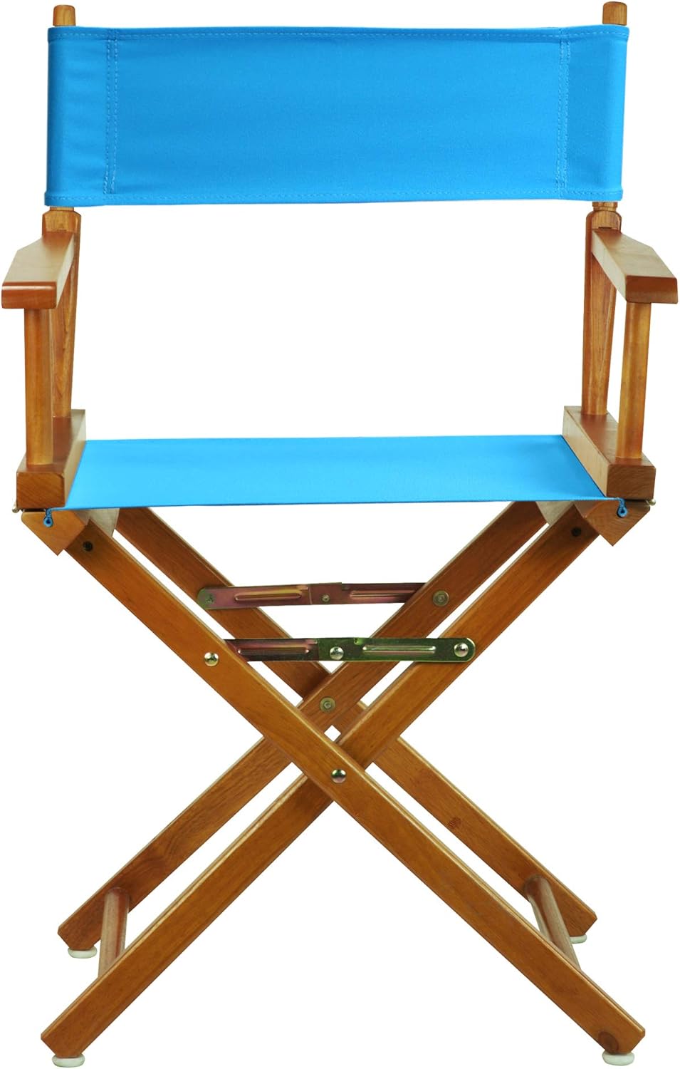 Casual Home 200-55/021-27 Director's Chair Canvas 18" - Classic Height Honey OakFrame/Turquoise