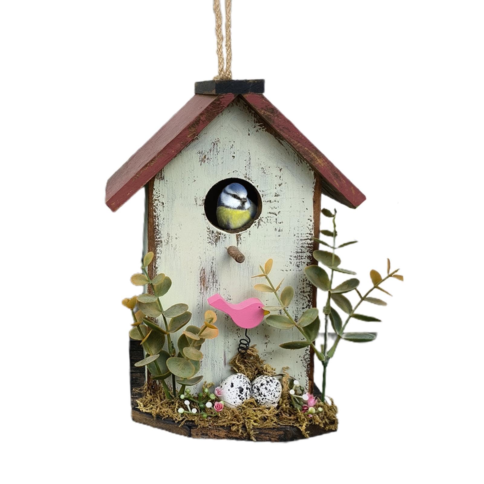 Amazon.co.jp: 木製鳥小屋、屋外用鳥小屋 - かわいい鳥小屋の外に
