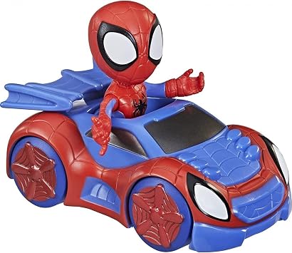 Marvel Spidey and His Amazing Friends Spidey Action Figure and Web-Crawler Vehicle, for Kids Ages 3 and Up