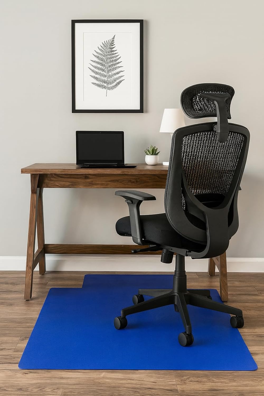 Rhino Mats, Rhino Hide Chair Mat (Lip Option), Office Computer Chair Mat for Hardwood, Tile, Laminate, Concrete and Vinyl Floors, Anti-Slip (Red, 48”x48”-Square)