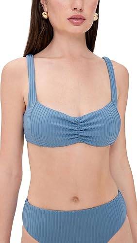 L*Space Effie Bikini Top for Women, Eco Ribbed Swim Bralette With Medium Support
