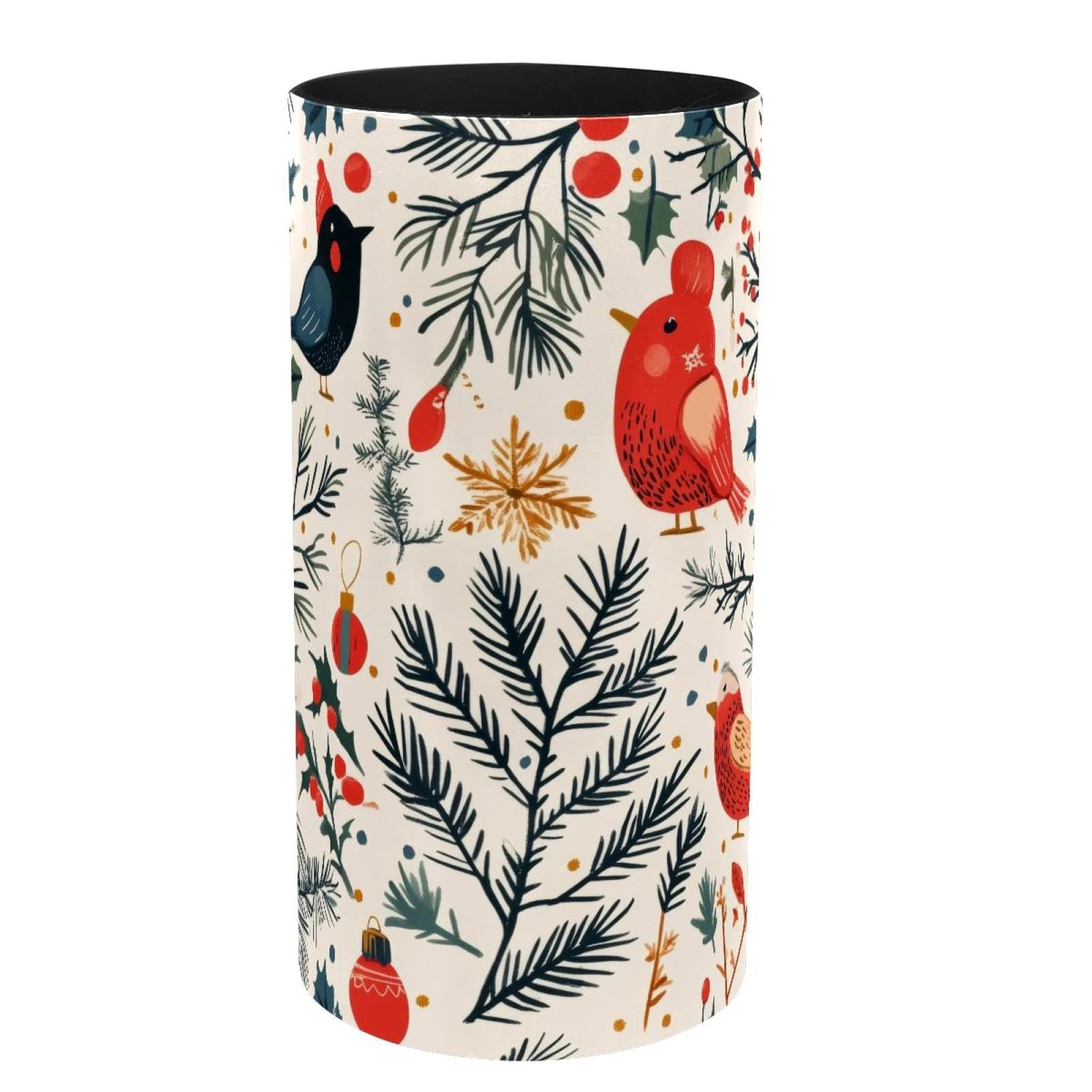 Boîte à musique en métal oiseau de Noël : accessoire de bureau chic