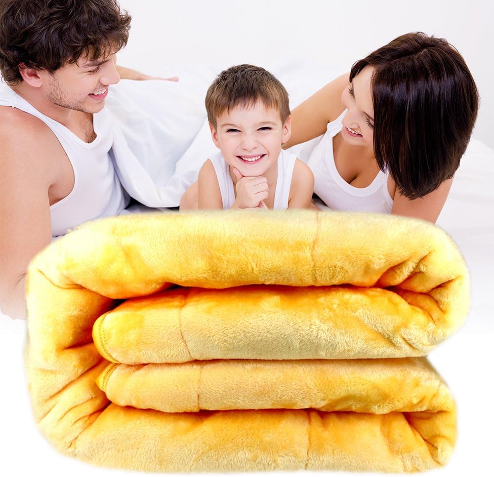 Holding FIR Light-Heat Blankets Electric Light Heated Bed Blanket Soft Velet and Graphene Material- Queen Size