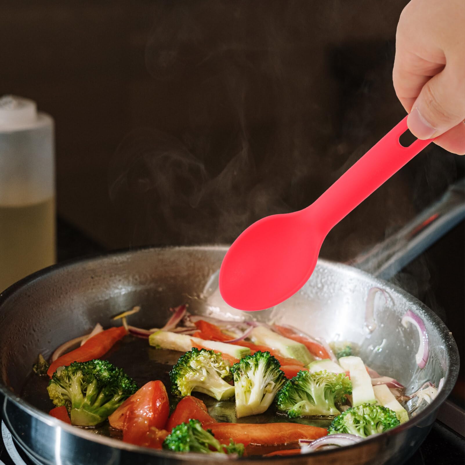 ABOOFAN 1set Cooking Utensil Food-grade High-temperature Non-stick Kitchen Tools Spoon and Spatula Kit for Home and Restaurant Use