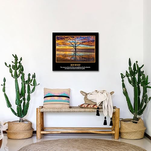 Miniatura 3 de KREATIVE ARTS Lienzo decorativo para pared con citas de viaje de Droms, impresiones inspiradoras, carteles de trabajo motivacionales para el aula,