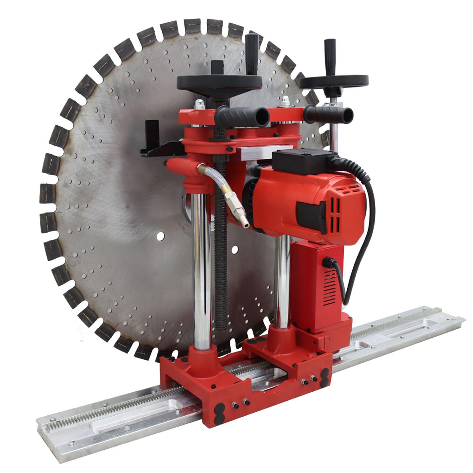 Heavy-Duty 8800W Concrete Ring Saw – Wet Electric Wall Groover With Water Feed, 30-49cm Cutting Depth For Reinforced Concrete & Stone