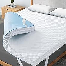Maxzzz 3 Inch Mattress Topper Queen, Gel Infused Memory Foam Cool Foam Bed Topper with Non-Slip Bamboo Fiber Cover CertiPur Certified, 60x80 Inch