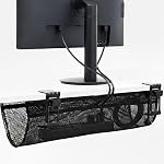 VIVO No Serrure de serrage 44 dans Mesh Net Under Desk Cable Management Wire Organizer, Ajustable Home Office Standing Cord Storage Sleeve, Noir, DESK-AC44MH