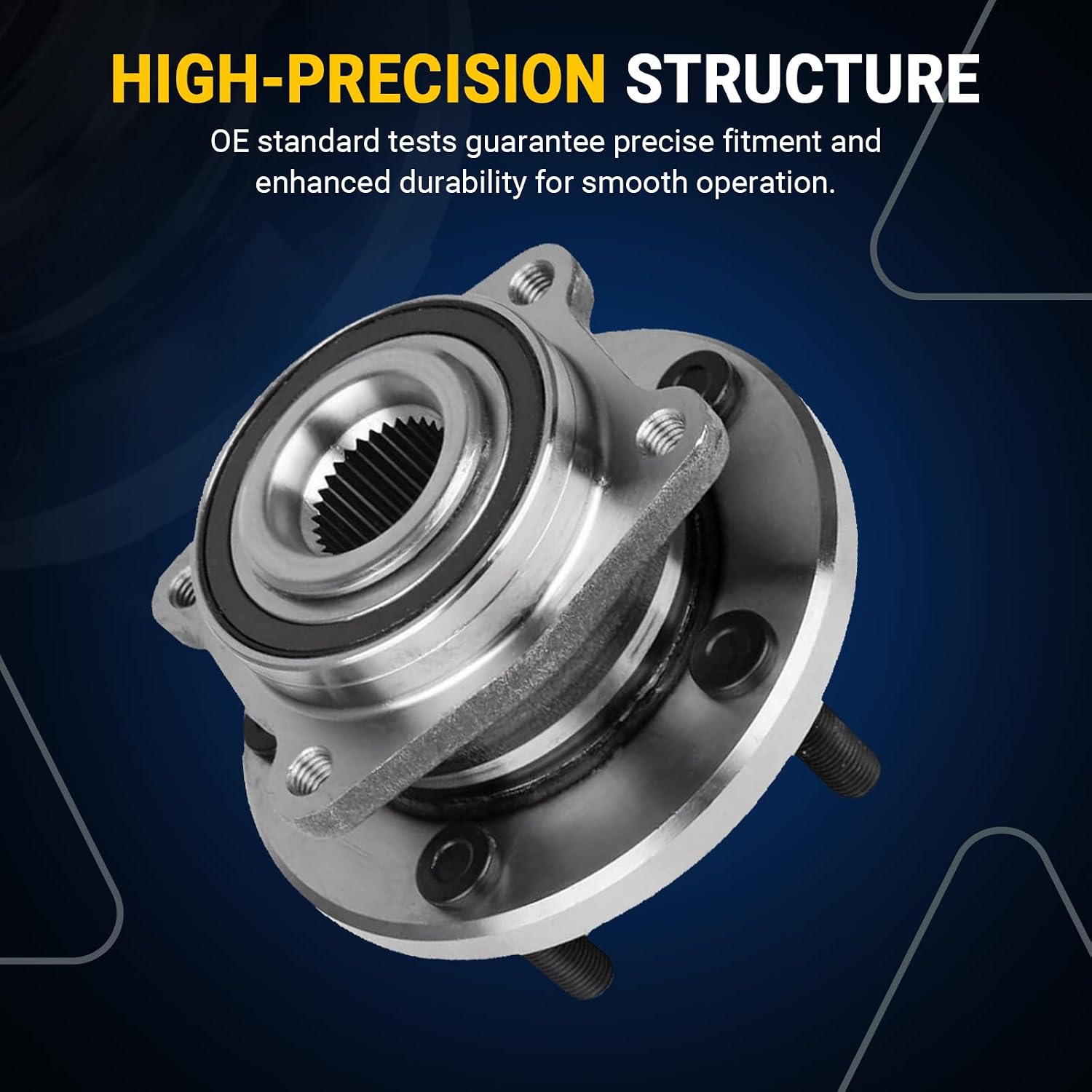 AUTOCLUB Front for 2008 2009 2010 2011 2012 2013 2014 Dodge Avenger Wheel Bearing Hub Assembly, for 2011 2012 2013 2014 Chrysler 200, 2007 2008 2009 2010 Sebring Cirrus Replacement, 513263 [w/ABS]