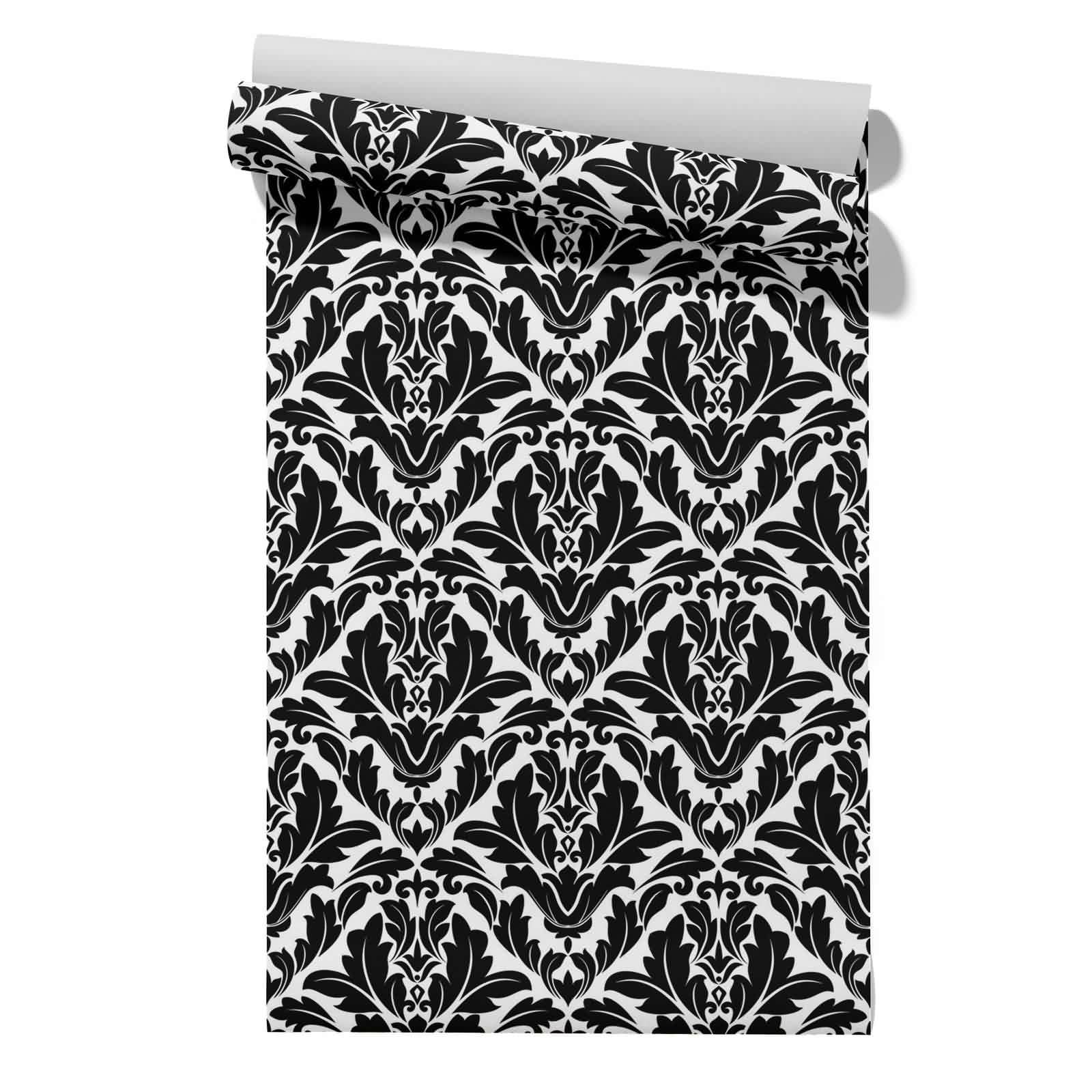 Cevan Style 3 Self Adhesive Wallpaper Roll Peel And Stick Thick Kitchen Scroll Pattern Rococo Style 45X300cm