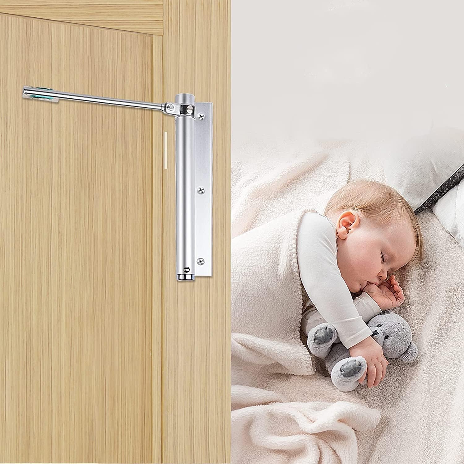 Outdazzle- Automatic Door Closer | Spring Door Closer | doorcloser for Home | Automatic Door Closure |Adjustable Spring Storm DoorCloser Heavy Duty with Allen Key and Screws 2