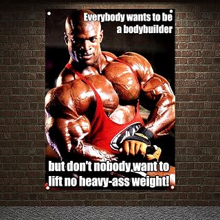 Strong Abdominal Poster Wall Art Workout Bodybuilding Banner Gym Wall Decor Man Muscular Body Tapestry Flag Canvas Painting Gift 144X96 CM (38X57 inches)