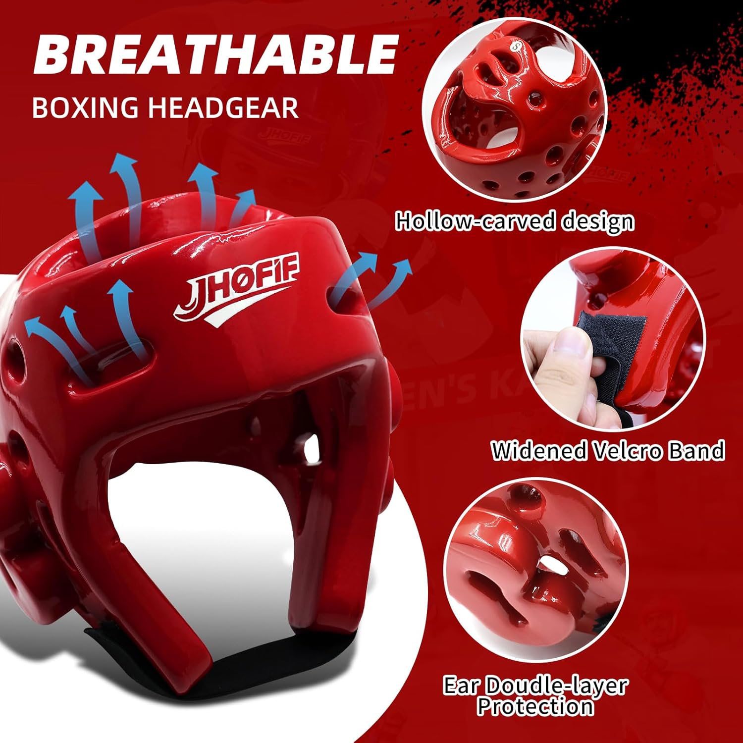 martial arts karate protective sparring gear package deal/gift adjustable adults & kids headgear, gloves & kicks for mma, taekwondo, boxing training red x-large