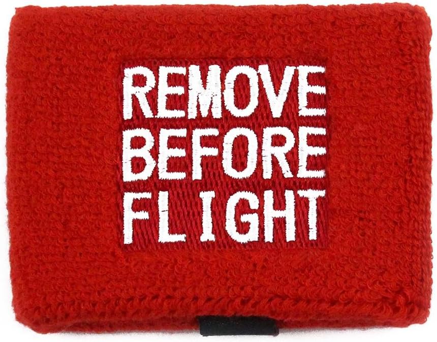 Remove Before Flight Brake Reservoir Covers by Reservoir Socks for Motorcycles, Sportbikes