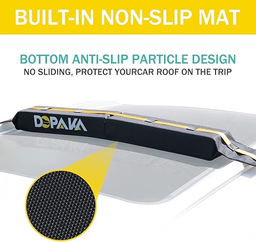 Miniatura 5 de Bastidores de techo para kayak, almohadillas suaves para techo, soporte universal para tabla de surf, esquí, kayak, tabla de remo, sistema de