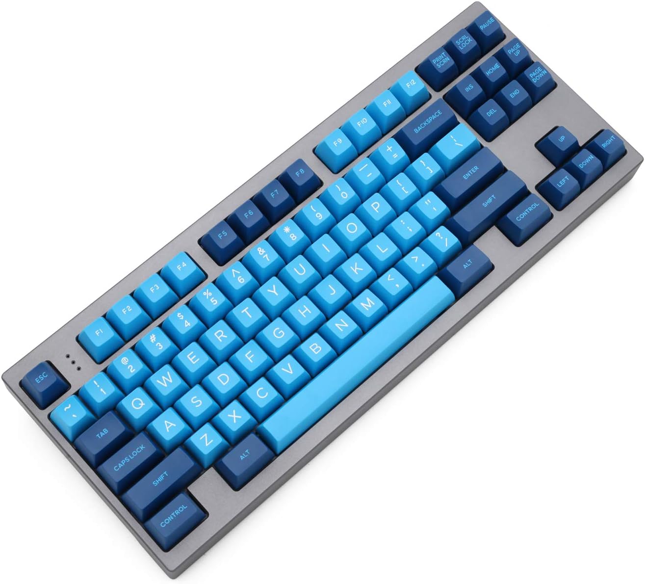 KPREPUBLIC Domikey SA abs doubleshot keycap Set Blue Wave SA for mx stem Keyboard Poker 87 104 gh60 xd64 xd68 xd84 xd87 bm60 bm65 bm68 (Domikey SA Blue Wave Set x1)