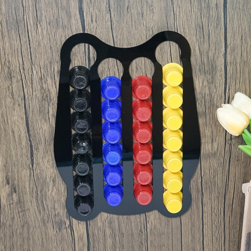 Coffee Rack Black Color Pods Holder Storage Rack Coffees Pods Shelf Acrylic Texture Suitable for Kitchen