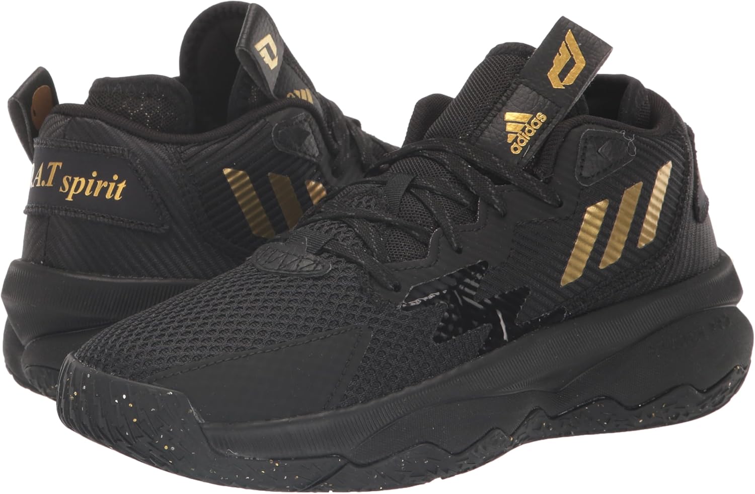 Adidas Unisex-Adult Dame 8 Black/Gold Metallic/Carbon 7 - Image 7