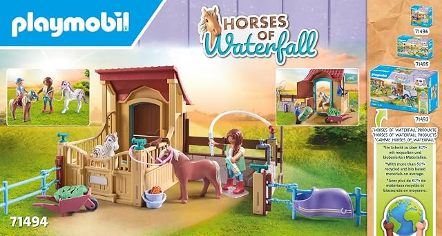 Foto 5 de 7 de PLAYMOBIL Horses of Waterfall 71494 Establo, emocionantes Aventuras de equitación en el Rancho de Waterfall