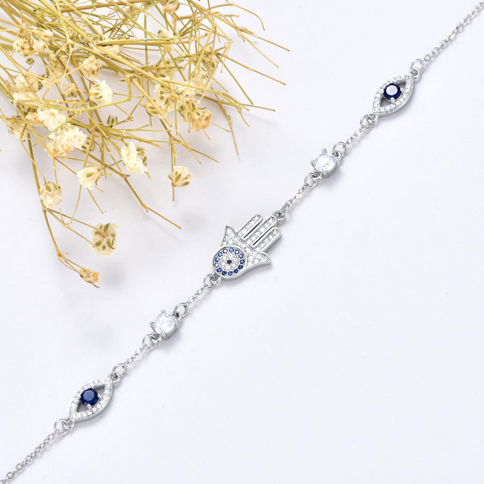 VONALA 925 Sterling Silber Armband Traumfänger/Böser Blick/Schildkröte Armbänder Schmuck Geschenk für Frauen Damen