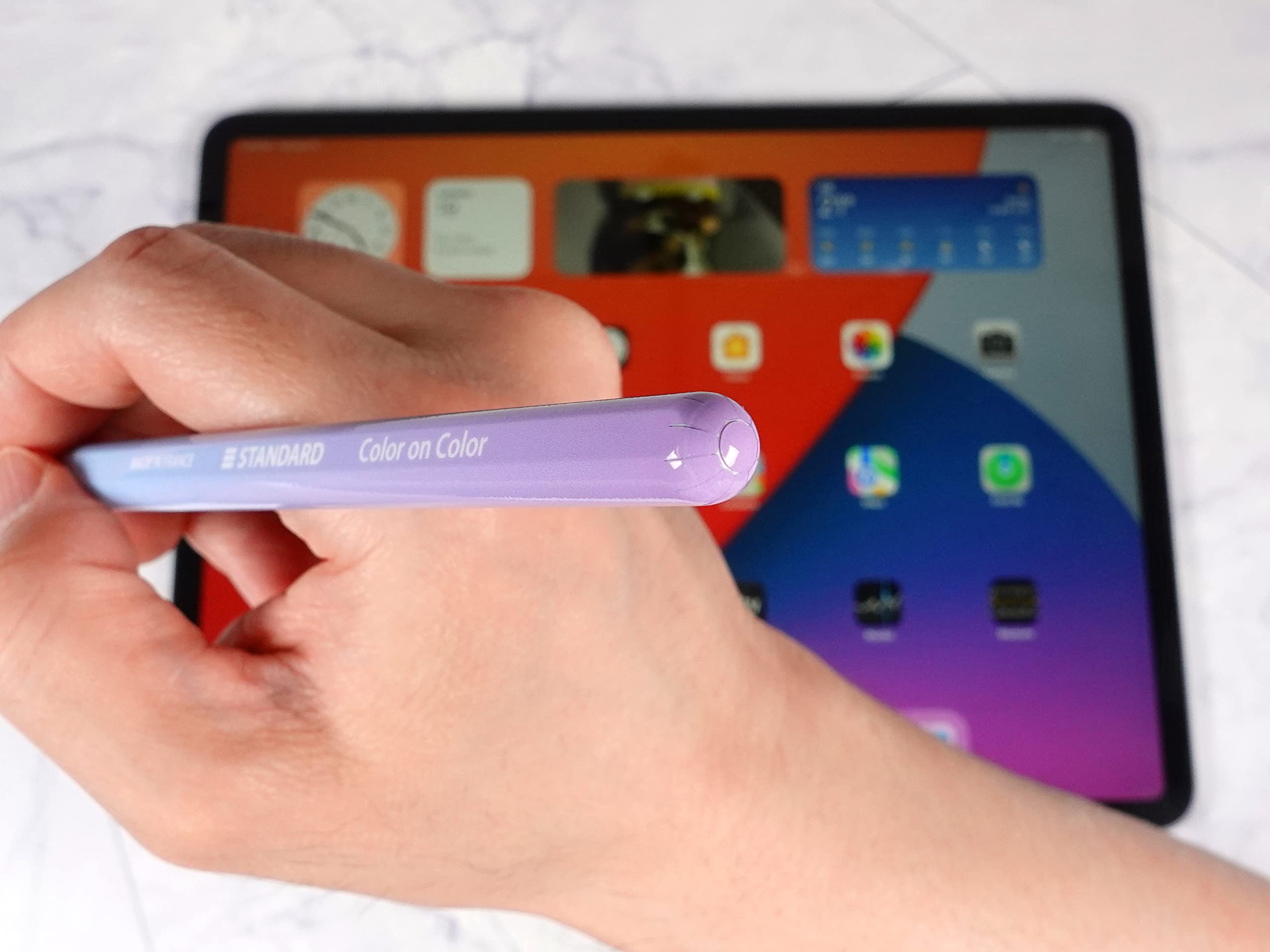 Apple Pencil Pro グラデーションデザイン Amazon.com: Color on Color Design Wrapping Matte Vinyl Skin for