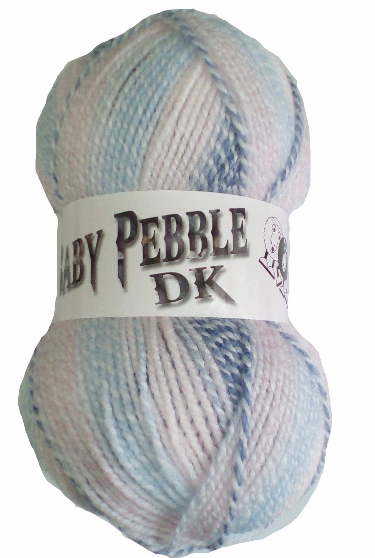 Baby Pebble Double Knitting Crochet Yarn Wool - Woolcraft - 5x100g Balls - F-103