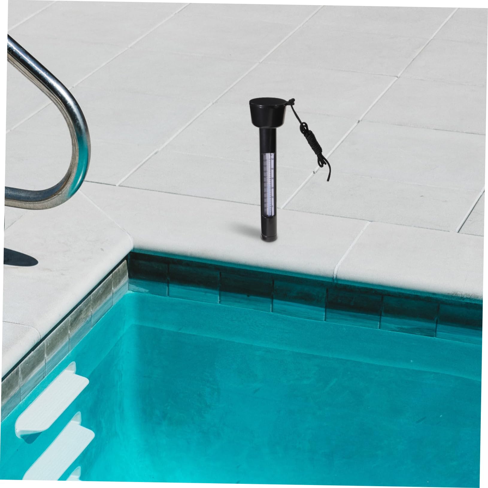 5 Pièces Thermomètre De Piscine Outil De Mesure De La Température De La Piscine Thermomètre Flottant Pour Plongée à Froid Outil De Mesure De La Température De L'eau Black Plastique Yardwe