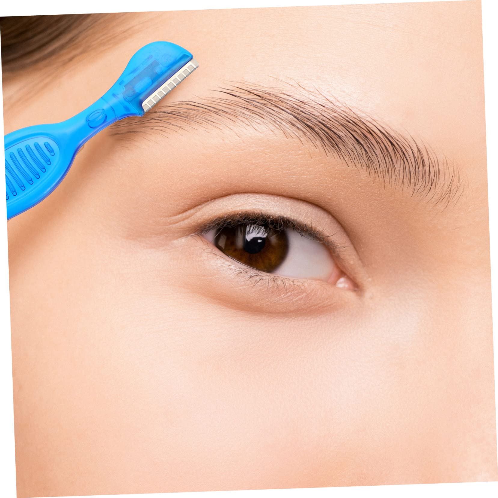 FRCOLOR 48stücke Tragbare Augenbrauenrasierer Mit Edelstahlklingen Präzise Gesichts Und Haarentfernung Für Augenbrauen Lippen Und Mehr Bunten Farben