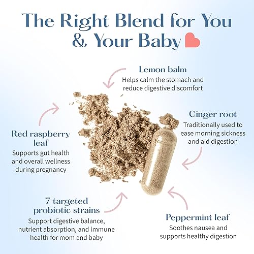 Miniatura 3 de Probiótico prenatal Lovebug  Ayuda con las náuseas, la acidez estomacal y la digestión  Ayuda al microbioma del bebé  Variedad múltiple de 20 mil