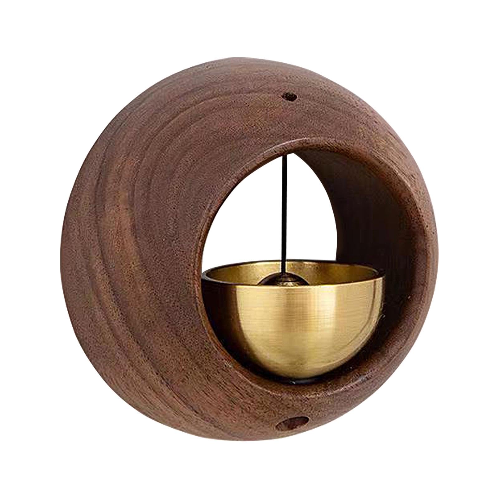 WOFDALY Holztürklingel Mit Magnet - Windspiel Für Tür & Kühlschrank, 8x5,7cm