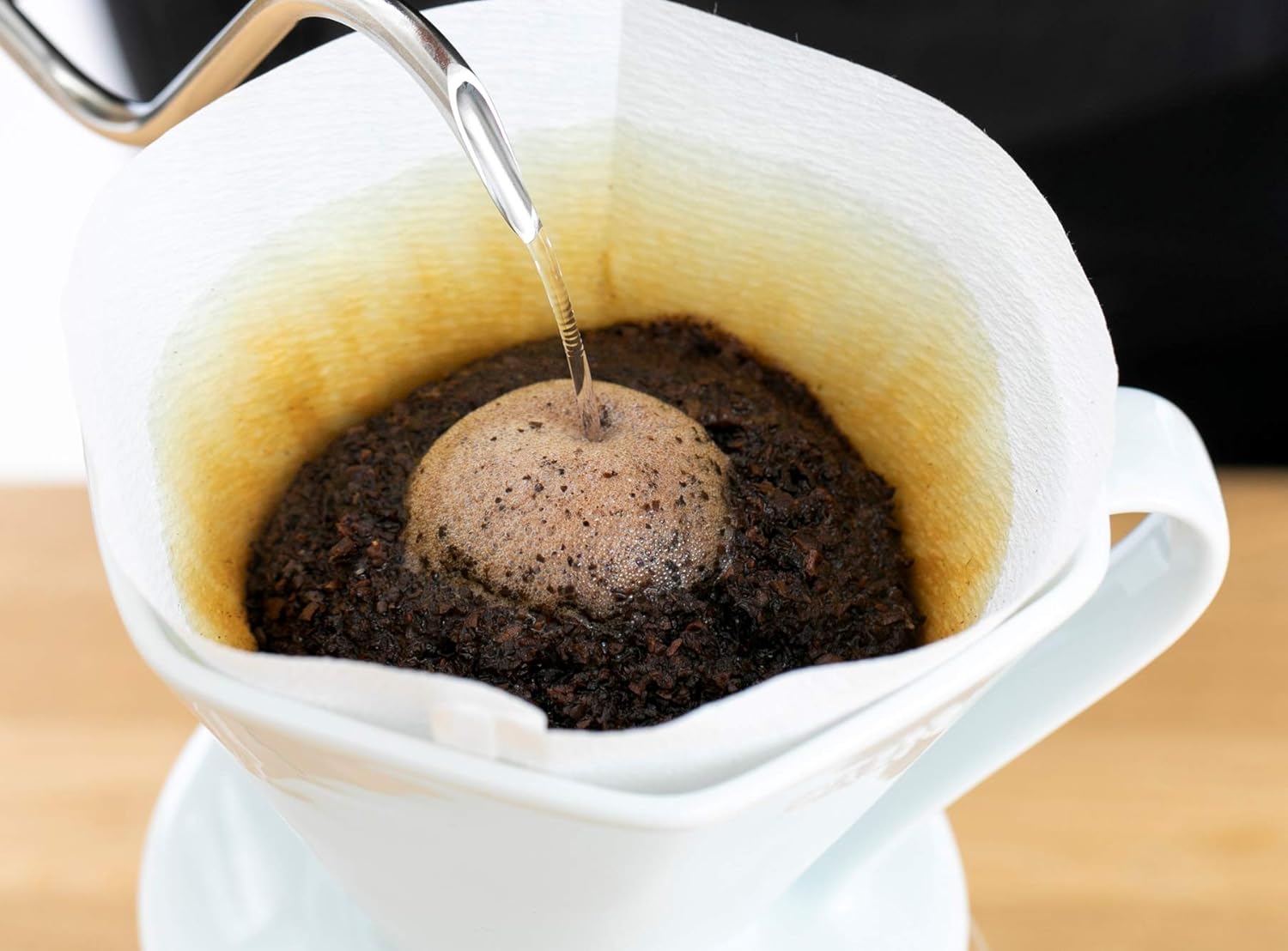 CAFEC Stainless Coffee Pot/Coffee Pour Over 1000ml Kettle/TSUBAME WOOD made in Japan 1000ml / Premium Pour Over Kettle